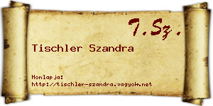 Tischler Szandra névjegykártya